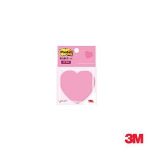 3m메모 3M 포스트잇 강한점착용 다이컷 모양노트 하트