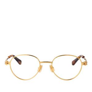 보테가베네타 골드-골드-투명 메탈 안경테 BV1382O 003