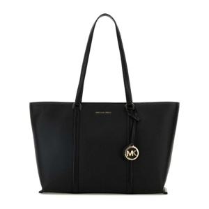 마이클코어스 블랙 레더 라지 템플 쇼핑백 30R4G1LT3L BLACK