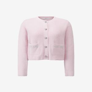 듀엘 진주 리본 포켓 가디건 D254KSL047