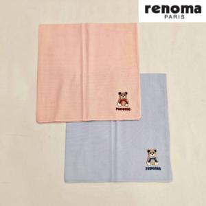 레노마 RKN1107 남냐1매 수입 자수 손수건