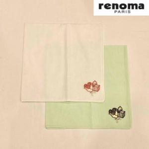 레노마 RKT1009 남녀1매 수입 자수 손수건