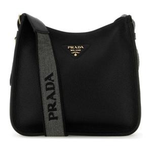 프라다 블랙 가죽 숄더 백 1BC073V7NO2DKV F0632