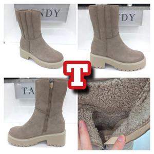 [탠디]부츠 6cm 여성 스웨이드 앵글 부츠 X2C5Q524_SH