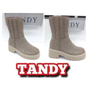 [탠디]부츠 6cm 여성 스웨이드 앵글 부츠 X2T5Q524_SH