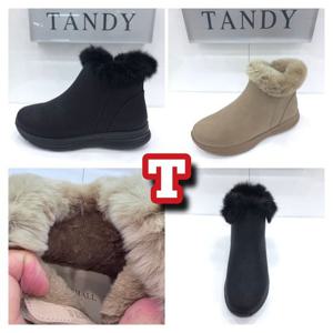 [탠디]여성 부츠 3cm 컴포트 앵글 숏 털부츠 X2E3T514_SH