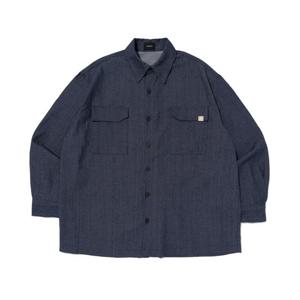 [카고브로스]NONFADE POCKET OVERSIZED SHIRT (BLUE)