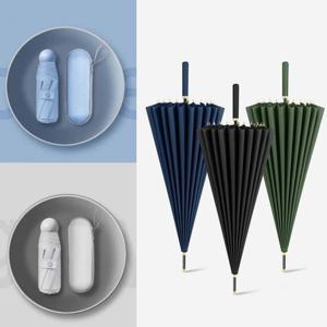 미니 캡슐 우산 + 태풍 24k 장우산