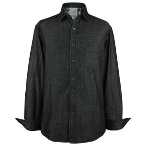 [95-120 빅사이즈] 흑청 캐주얼 청남방 데님셔츠 - 503