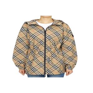 버버리 체크 위스터블 여성 후드 바람막이 자켓 8110303