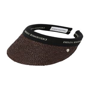 헬렌카민스키 비앙카 8 여성 바이저 HAT52204 CHOCOLATE BLACK LOGO