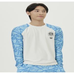 [아레나수영복] 남성 리프 레저 래쉬가드 A4BM1PR06OWT
