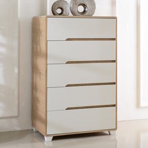 장인가구 [비밀특가] 장인가구 시클리 화이트 800 5단 서랍장