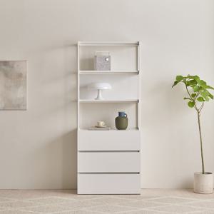 장인가구 [비밀특가] 장인가구 마운트 3단 서랍장 800 3단 선반 다용도 수납장 세트