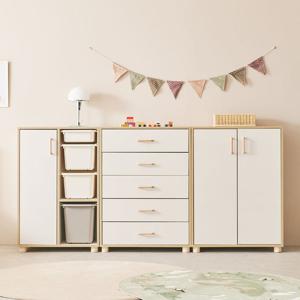 장인가구 [비밀특가] 장인가구 뉴피터 베이비장 2320세트A (5단서랍+유아옷장+장난감수납장) + 원목발