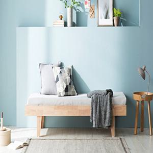 장인가구 [비밀특가] 장인가구 스쿠너 원목 1인용침대 미니싱글침대_심플형_메모리폼매트포함