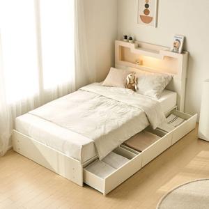 장인가구 [비밀특가] 장인가구 원스 LED 컬러핏 수납침대 본넬 유로탑매트 SS