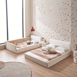 장인가구 [비밀특가] 장인가구 하랑 E0 패브릭 슬림헤드 저상형 패밀리침대SS+SS 수납가드 데이베드형 프레임