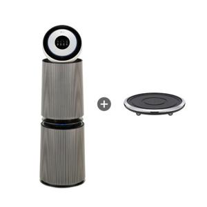 LG전자 LG 퓨리케어 AI 오브제컬렉션 공기청정기 (M필터)+무빙휠 세트 114㎡ AS355NSNAM