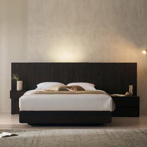 장인가구 [비밀특가] 장인가구 까르뎅차콜 E0등급 LED 호텔 평상형 침대프레임 LK +유로탑+협탁2(400,800)