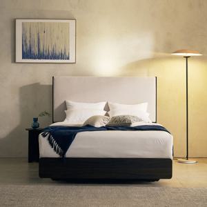 장인가구 [비밀특가] 장인가구 까르뎅차콜 패브릭 LED 호텔 평상형 침대프레임 슈퍼싱글 SS