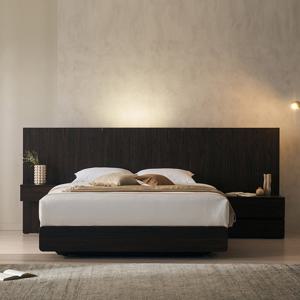 장인가구 [비밀특가] 장인가구 까르뎅차콜 E0등급 LED 호텔 평상형 침대프레임 라지킹 LK