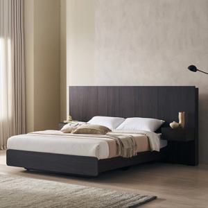 장인가구 [비밀특가] 장인가구 까르뎅차콜 E0등급 LED 호텔 평상형 침대프레임 퀸 Q