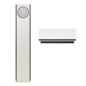 LG전자 오브제 휘센타워1 (매립배관) 2in1에어컨 FQ18FN7BA2M (냉방58.5㎡+18.7㎡) 실외기포함 [전국기본설치 포함]