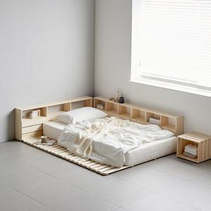 장인가구 [비밀특가] 필링 접이식 원목 침대프레임 매트리스깔판MS