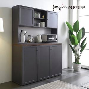 장인가구 [비밀특가] 셰리 그레이 1200 주방수납장 상부장세트