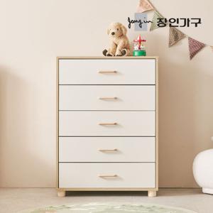 장인가구 [비밀특가] 뉴피터 800폭 5단 서랍장 + 원목발