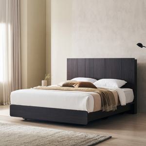 장인가구 [비밀특가] 까르뎅차콜 E0등급 LED 호텔 평상형 침대프레임 라지킹 LK