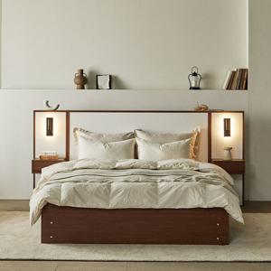 장인가구 [비밀특가] 장인가구 밤비 통서랍 수납 침대 Q (높이 230)+포켓 매트리스