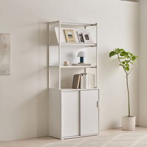 장인가구 [비밀특가] 장인가구 마운트 슬라이딩장 800 3단 선반 다용도 수납장 세트+매거진랙