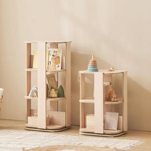 장인가구 [비밀특가] 장인가구 베비 E0등급 전면 회전 책장 책꽂이 2단 아기 교구장