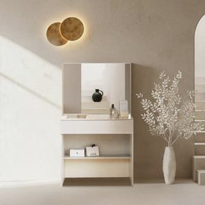 장인가구 [비밀특가] 장인가구 무와 E0등급 하이그로시 800 수납 화장대