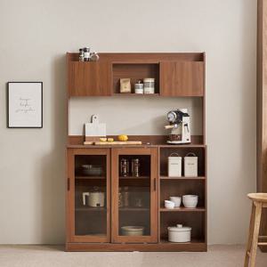 장인가구 [비밀특가] 장인가구 아망드 슬라이딩 1200 유리 주방 선반 수납장 홈카페장 상부장세트