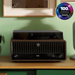 필립스 필립스 센추리 올인원 LP 턴테이블 THE TINA TAV9000 블루투스 스피커