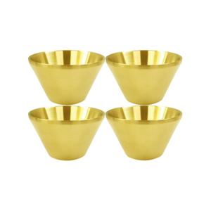 한국복진 한국복진 티타늄코팅 이중구조 스텐레스 빙수볼 (18cm X4개) 빙수그릇