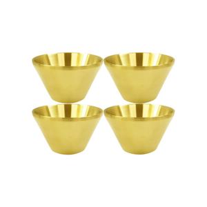 한국복진 한국복진 티타늄코팅 이중구조 스텐레스 빙수볼 (16cm X4개) 빙수그릇