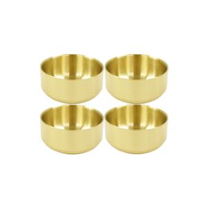 한국복진 한국복진 티타늄코팅 이중구조 스텐레스 물김치탕기 (10.5cm X4개) 탕그릇