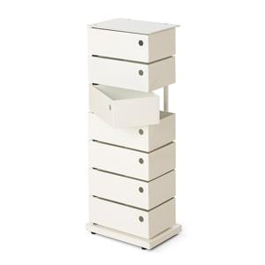 포커시스 [Dottus]도터스 7단 피봇 캐비넷 화이트 / DOT-I.0630.01.BI