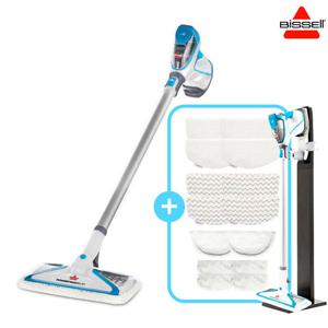 비쎌 비쎌 슬림 스팀청소기 PERFECT 패키지 (화이트블루+정품걸레14P+거치대)