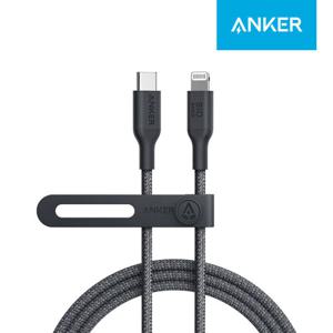 앤커 앤커 A80B5H11 FSC인증 친환경 나일론 USB C to 라이트닝 아이폰 고속충전 케이블 90cm 블랙