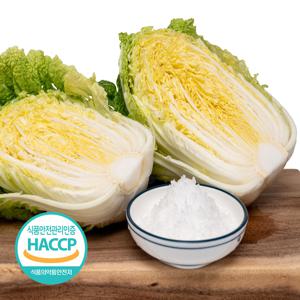 [예약판매] 해썹인증 국내산 강원도 절임배추 20kg 7-10포기 절인 김장 김치 NS