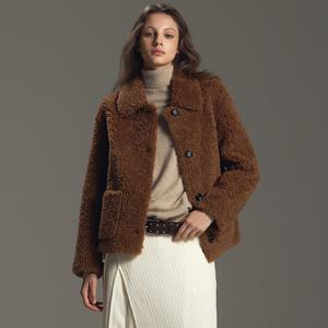 리오벨 25 FW 호주산 100% 컬링 양모 하프코트