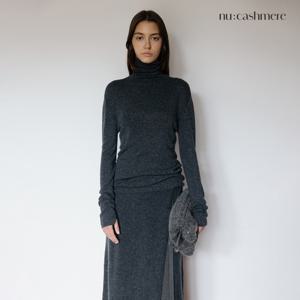 [런칭가 119000원]누캐시미어 25FW 멜팅울 100수 샤인 터틀넥풀오버