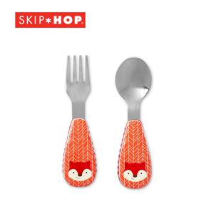 [스킵합] 애니멀 유아 포크 스푼세트 여우 252369
