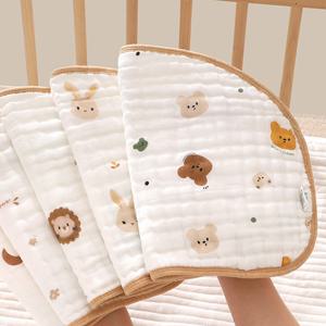 투클로버 신생아 아기 땀 베개 트림 패드 순면 어깨 침받이 수유 경추 보호 여름 선물