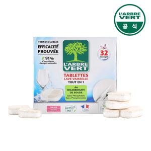 라브르베르 식기세척기 전용세제 올인원 타블렛 무향 1개 (32ea)
